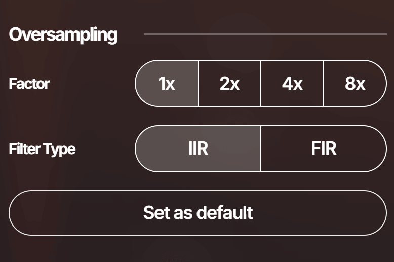 Oversampling